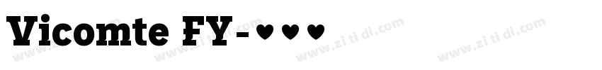 Vicomte FY字体转换